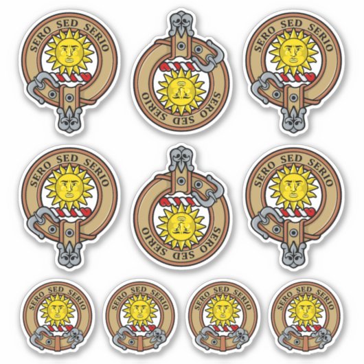 Clan Kerr Crest Sticker Set (Voorkant)