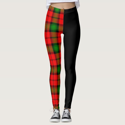 Clan Kerr Crest & Tartan Leggings (Voorkant)