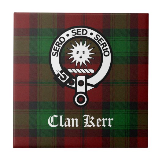 Clan Kerr Decoratieve Tegel Tegeltje (Voorkant)