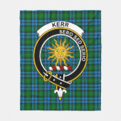Clan Kerr Hunting Tartan Pset Fleece Deken (Voorkant)