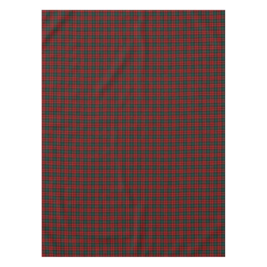 Clan Kerr Red en Forest Green Schotse Tartan Tafelkleed (Voorkant)