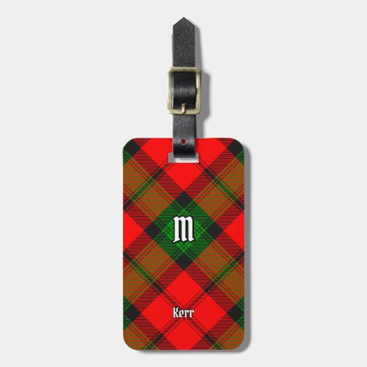 Clan Kerr Tartan Bagagelabel (Voorkant verticaal)