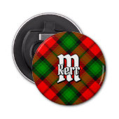 Clan Kerr Tartan Button Flesopener (Voorkant)