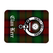 Clan Kerr Tartan en Crest Badge Magneet (Horizontaal)