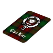 Clan Kerr Tartan en Crest Badge Magneet (Linkerzijde)