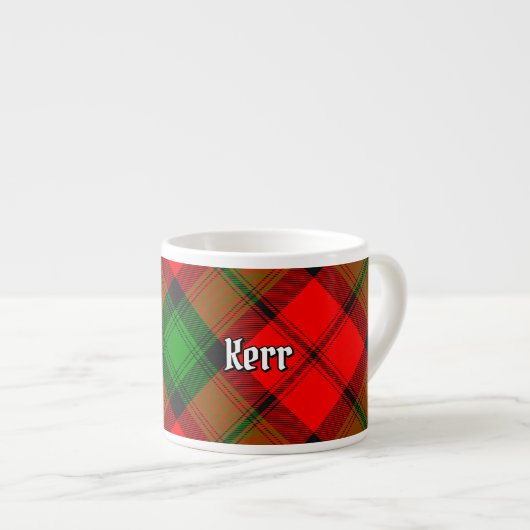 Clan Kerr Tartan Espresso Kop (Voorkant rechts)