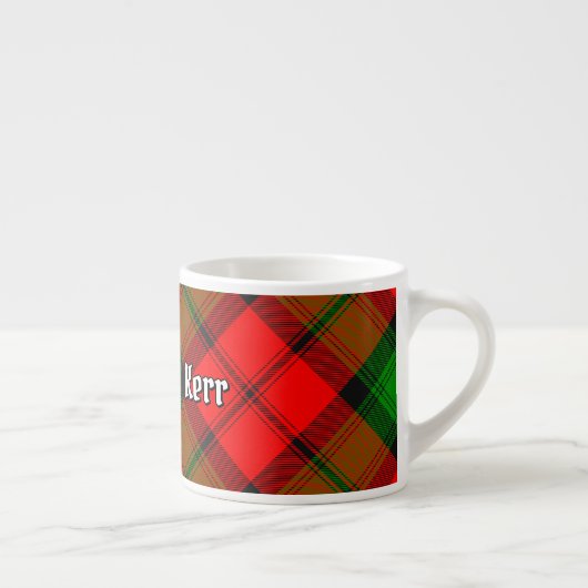 Clan Kerr Tartan Espresso Kop (Rechts)
