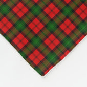 Clan Kerr Tartan Fleece Deken (Hoek)