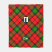 Clan Kerr Tartan Fleece Deken (Voorkant)