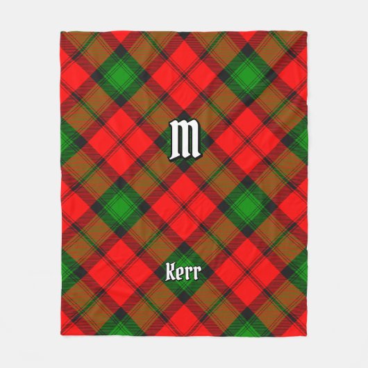 Clan Kerr Tartan Fleece Deken (Voorkant)