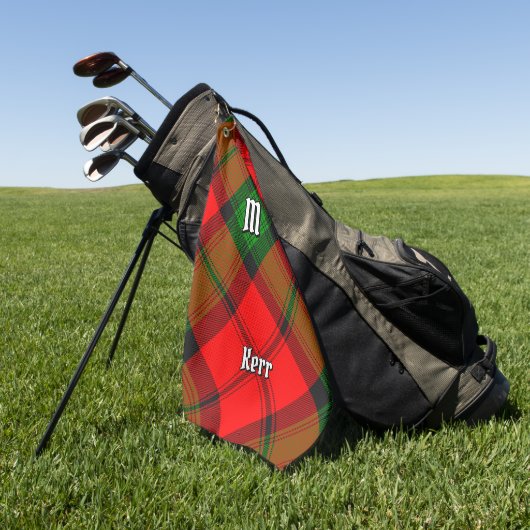 Clan Kerr Tartan Golfhanddoek (Groen)