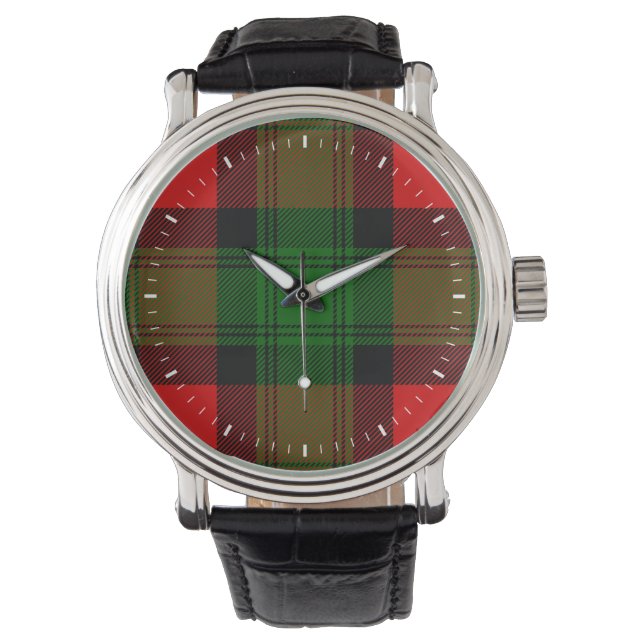Clan Kerr Tartan Horloge (Voorkant)