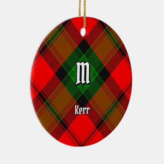 Clan Kerr Tartan Keramisch Ornament (Rechts)