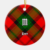 Clan Kerr Tartan Keramisch Ornament (Voorkant)