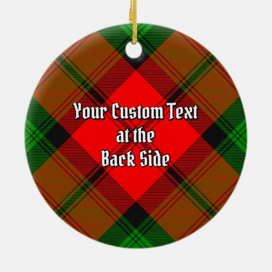 Clan Kerr Tartan Keramisch Ornament (Achterkant)