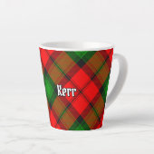 Clan Kerr Tartan Latte Mok (Rechterhoek)