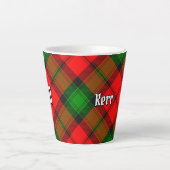 Clan Kerr Tartan Latte Mok (Voorkant)