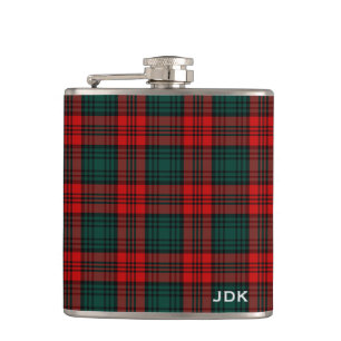 Clan Kerr Tartan Monogram Heupfles