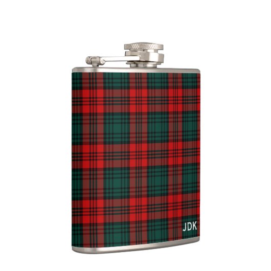 Clan Kerr Tartan Monogram Heupfles (Rechts)