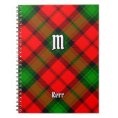Clan Kerr Tartan Notitieboek (Voorkant)