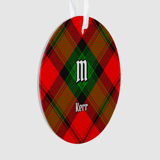 Clan Kerr Tartan Ornament (voorkant)