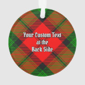 Clan Kerr Tartan Ornament (achterkant)