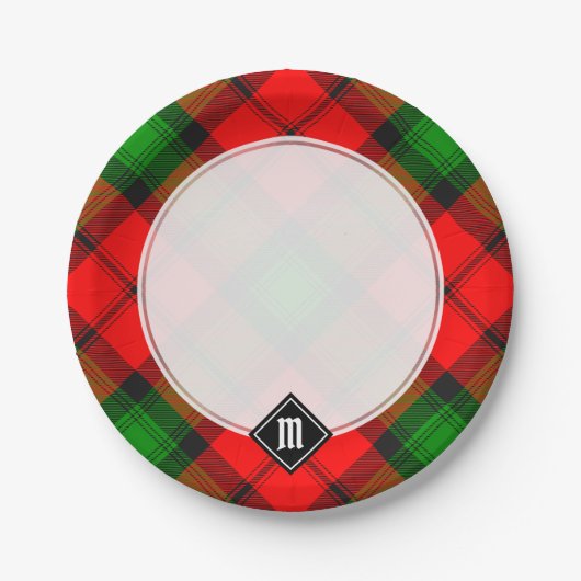 Clan Kerr Tartan Papieren Bordje (Voorkant)