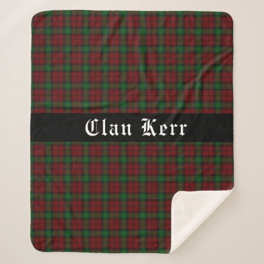 Clan Kerr Tartan Pattern Sherpa Deken (Voorkant)
