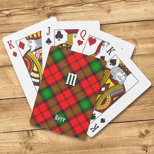 Clan Kerr Tartan Pokerkaarten