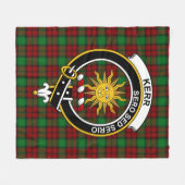 Clan Kerr Tartan Pset Fleece Deken (Voorkant (Horizontaal))