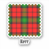 Clan Kerr Tartan Sticker (Voorkant)