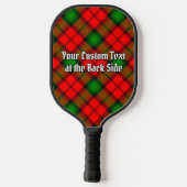 Clan Kerr Wapen over Tartan Pickleball Paddle (Achterkant)