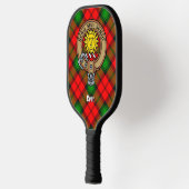 Clan Kerr Wapen over Tartan Pickleball Paddle (Links)