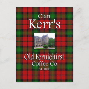 Clan Kerr's Old Ferniehirst Coffee Co. Briefkaart