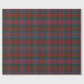 Clan Kidd Scottish Red Green Blue Tartan Cadeaupapier (Vlak)