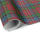 Clan Kidd Scottish Red Green Blue Tartan Cadeaupapier (Rol Hoek)
