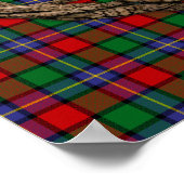 Clan Kilgore Tartan en de Keltische Levensboom Poster (Hoek)