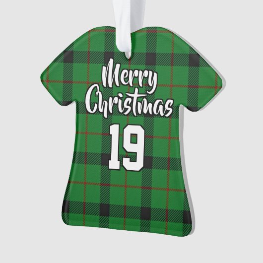 Clan Kincaid Tartan KerstJersey Ornament (voorkant)