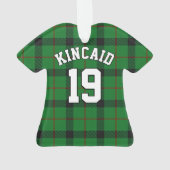 Clan Kincaid Tartan KerstJersey Ornament (achterkant)