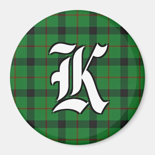 Clan Kincaid Tartan Pset Accents Magneet (Voorkant)