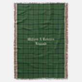 Clan Kincaid Tartan Pset Custom Throw Blanket Deken (Voorkant Verticaal)
