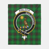 Clan Kinloch Tartan Pset Fleece Deken (Voorkant)