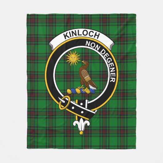Clan Kinloch Tartan Pset Fleece Deken (Voorkant)