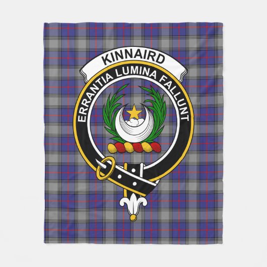 Clan Kinnaird Tartan Pset Fleece Deken (Voorkant)