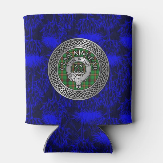 Clan Kinnear Crest & Tartan Knot Blikjeskoeler (Achterkant)