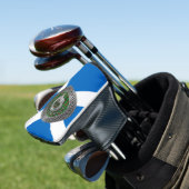 Clan Kinnear Crest & Tartan Knot Golfheadcover (Insitu)
