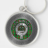 Clan Kinnear Crest & Tartan Knot Sleutelhanger (Voorkant)