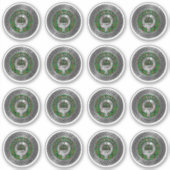 Clan Kinnear Crest & Tartan Knot Sticker (Voorkant)