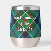 Clan Kirkpatrick Crest over Tartan (Achterkant)