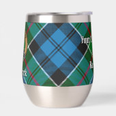 Clan Kirkpatrick Crest over Tartan (Links)